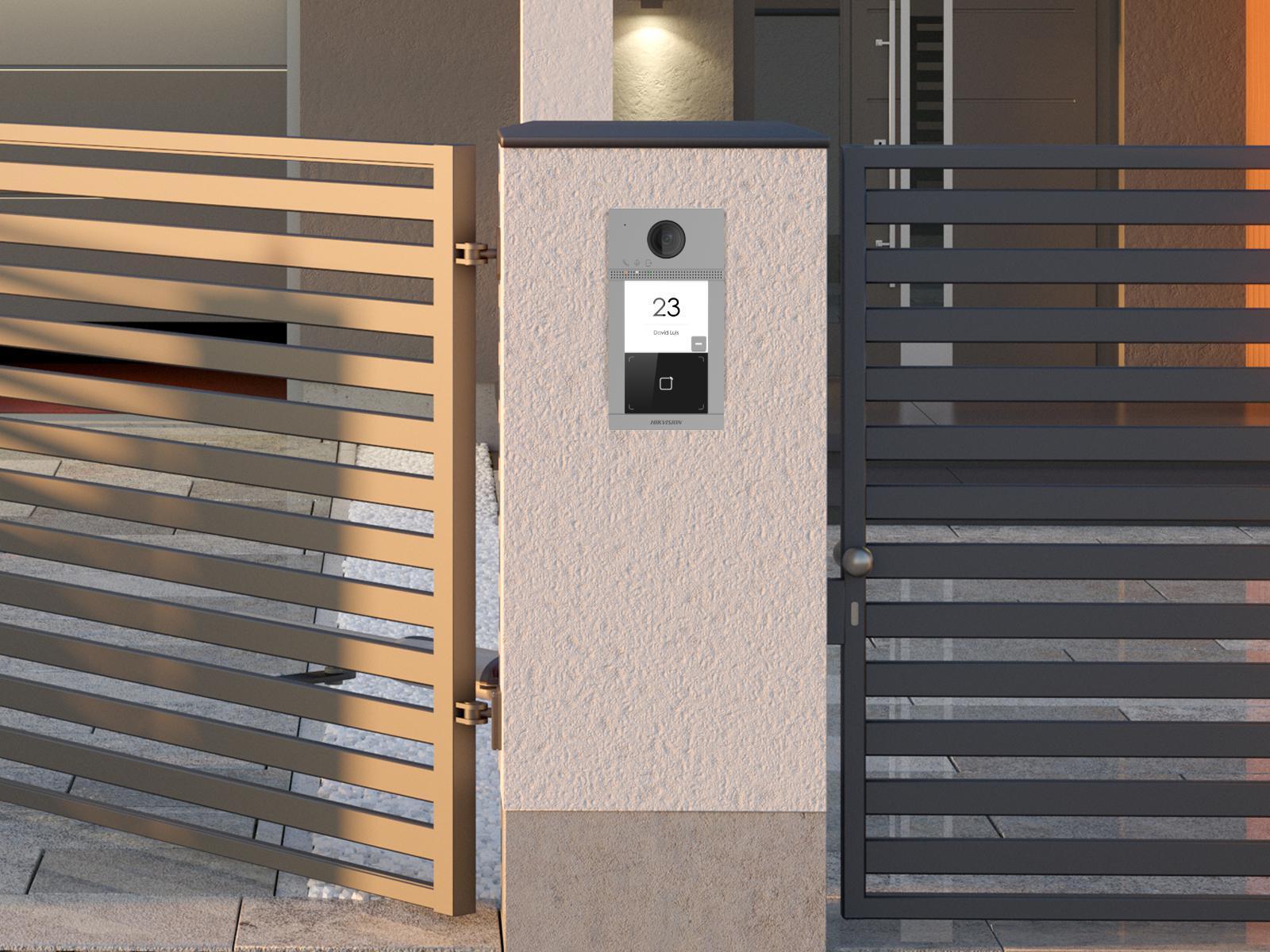 Hikvision DS-KV8113-WME1(C) 8 Series 1-Button Metal Villa Door Station | 2MP HD IP Video Door Phone | Wi-Fi | PoE | MIFARE Card Reader - Image 3