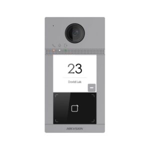 Hikvision DS-KV8113-WME1(C) 8 Series 1-Button Metal Villa Door Station | 2MP HD IP Video Door Phone | Wi-Fi | PoE | MIFARE Card Reader